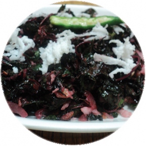 Amaranth with Onion and Coconut