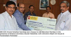 EDC Ltd pays Goa government Rs.1276.61 lakhs