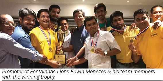 Fontainhas Lions claims trophy of Panaji Badminton League (PBL) first summer edition