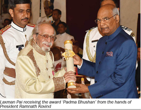 Renowned artist Laxman Pai conferred with the Padma Bhushan